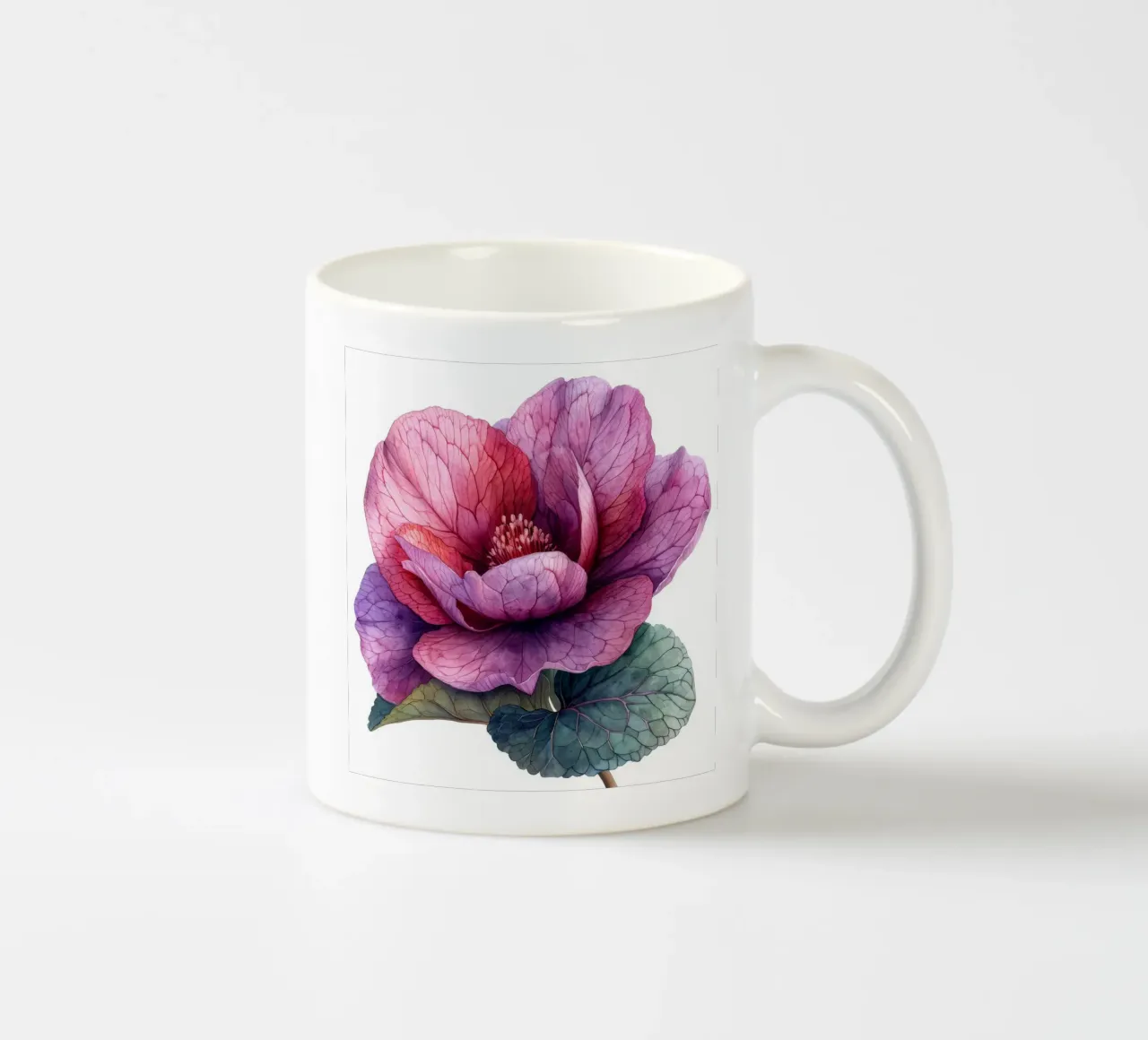Fiore di ciclamino 1 tazza in ceramica da Bold Blooms