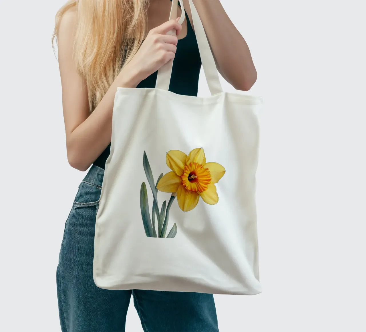 Daffodil Flower 2 tote bag by Bold Blooms