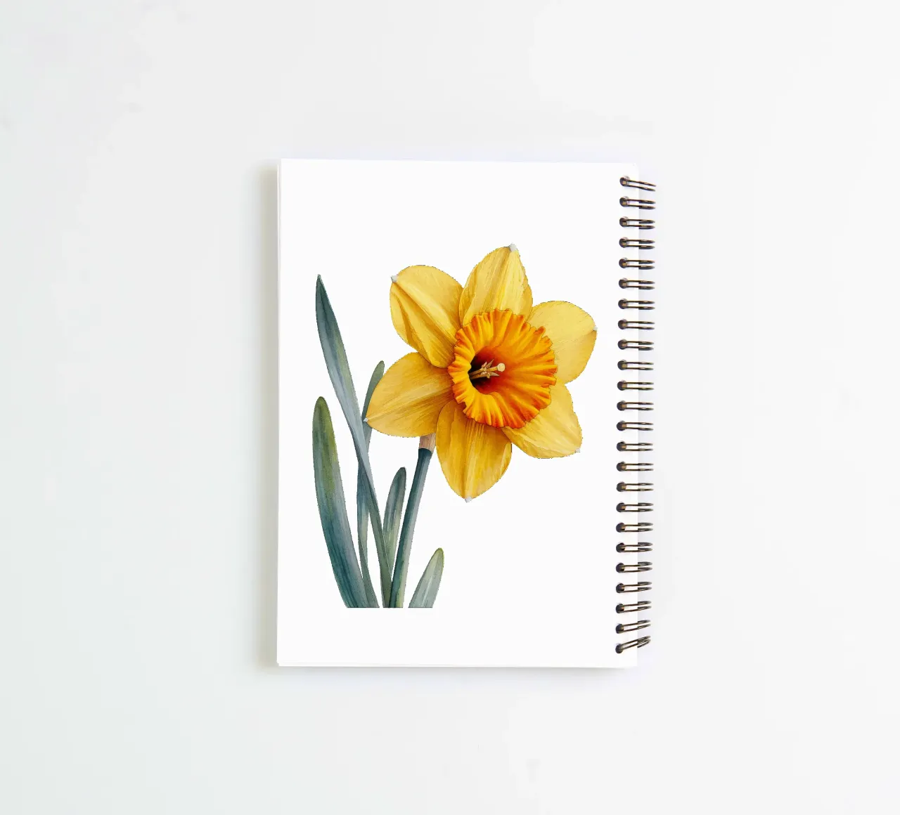 Daffodil Flower 2 spiral notebook by Bold Blooms