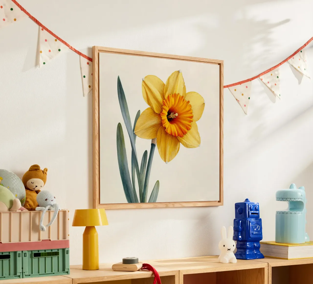 Daffodil Flower 2 acrylic glass by Bold Blooms