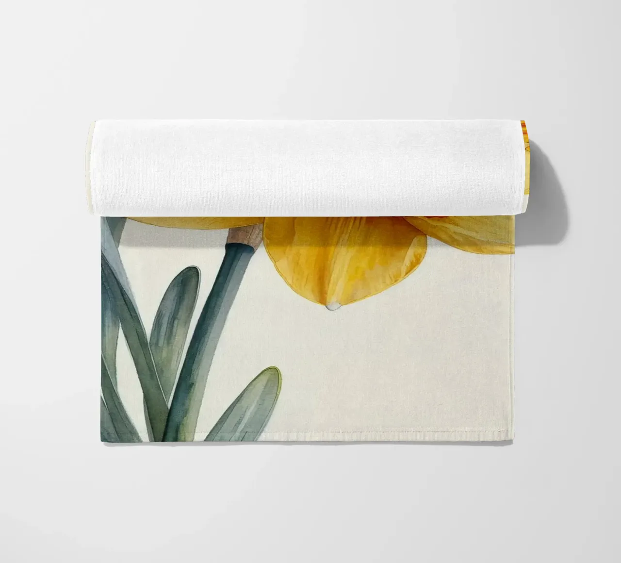 Fiore di narciso 2 telo mare da Bold Blooms