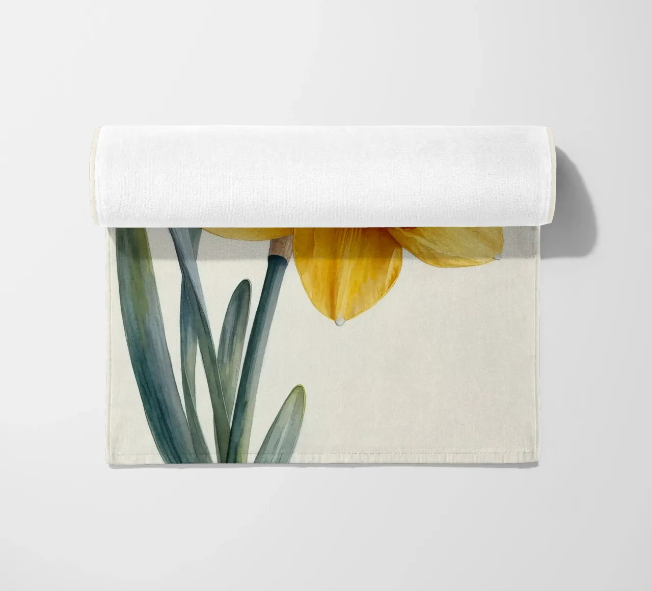 Fiore di narciso 2 telo mare da Bold Blooms