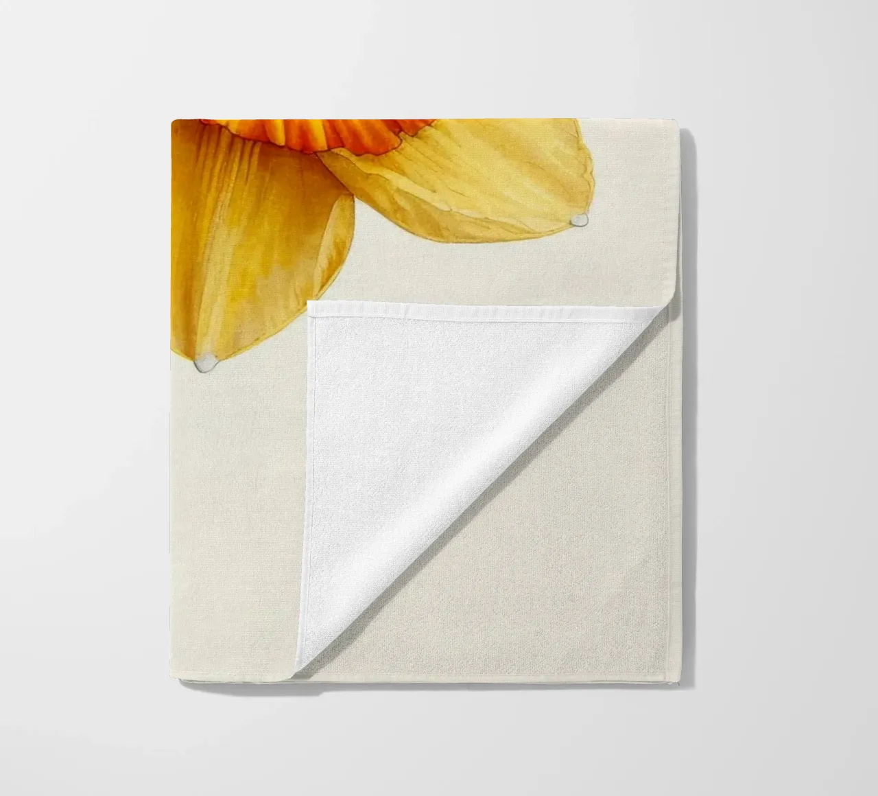 Fiore di narciso 2 telo mare da Bold Blooms