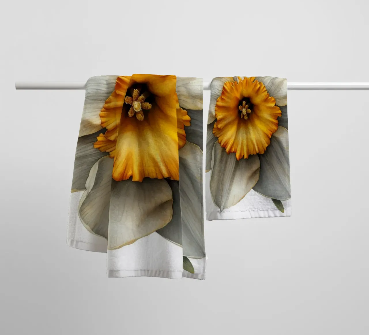 Daffodil Flower 3 towel by Bold Blooms
