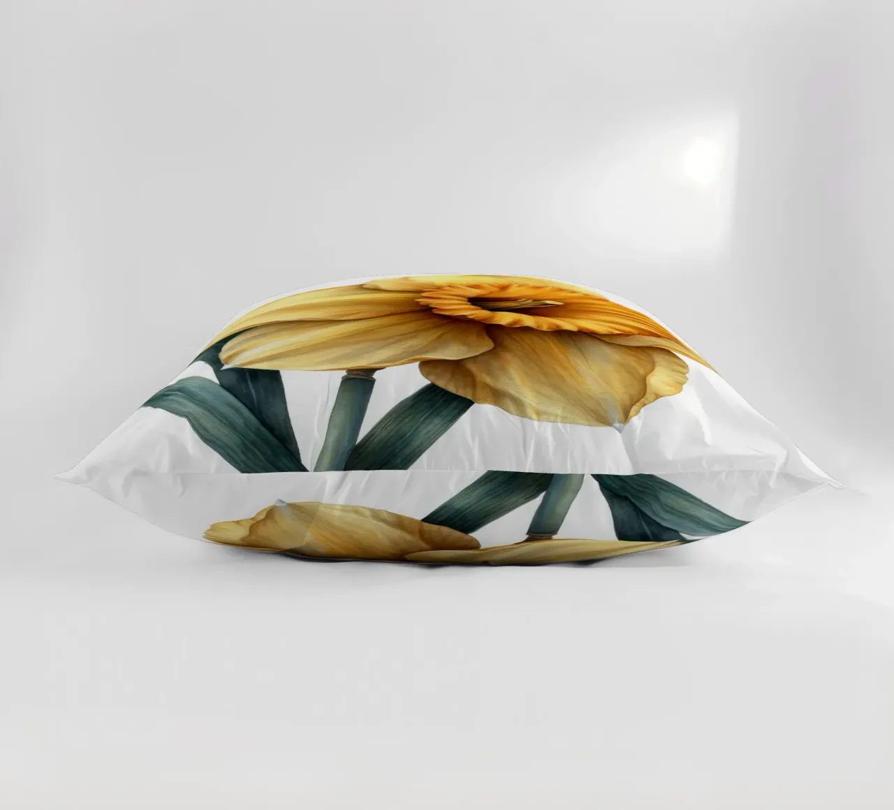 Daffodil Flower 4 decorative cushion by Bold Blooms