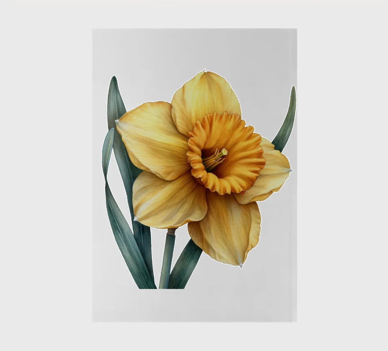 Daffodil Flower 4 notebook by Bold Blooms