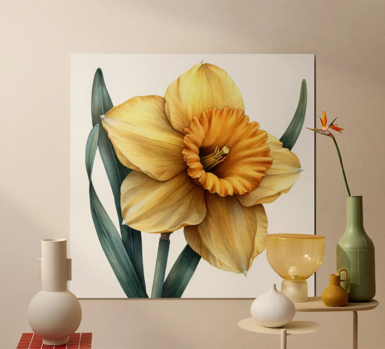 Daffodil Flower 4 hahnemühle by Bold Blooms