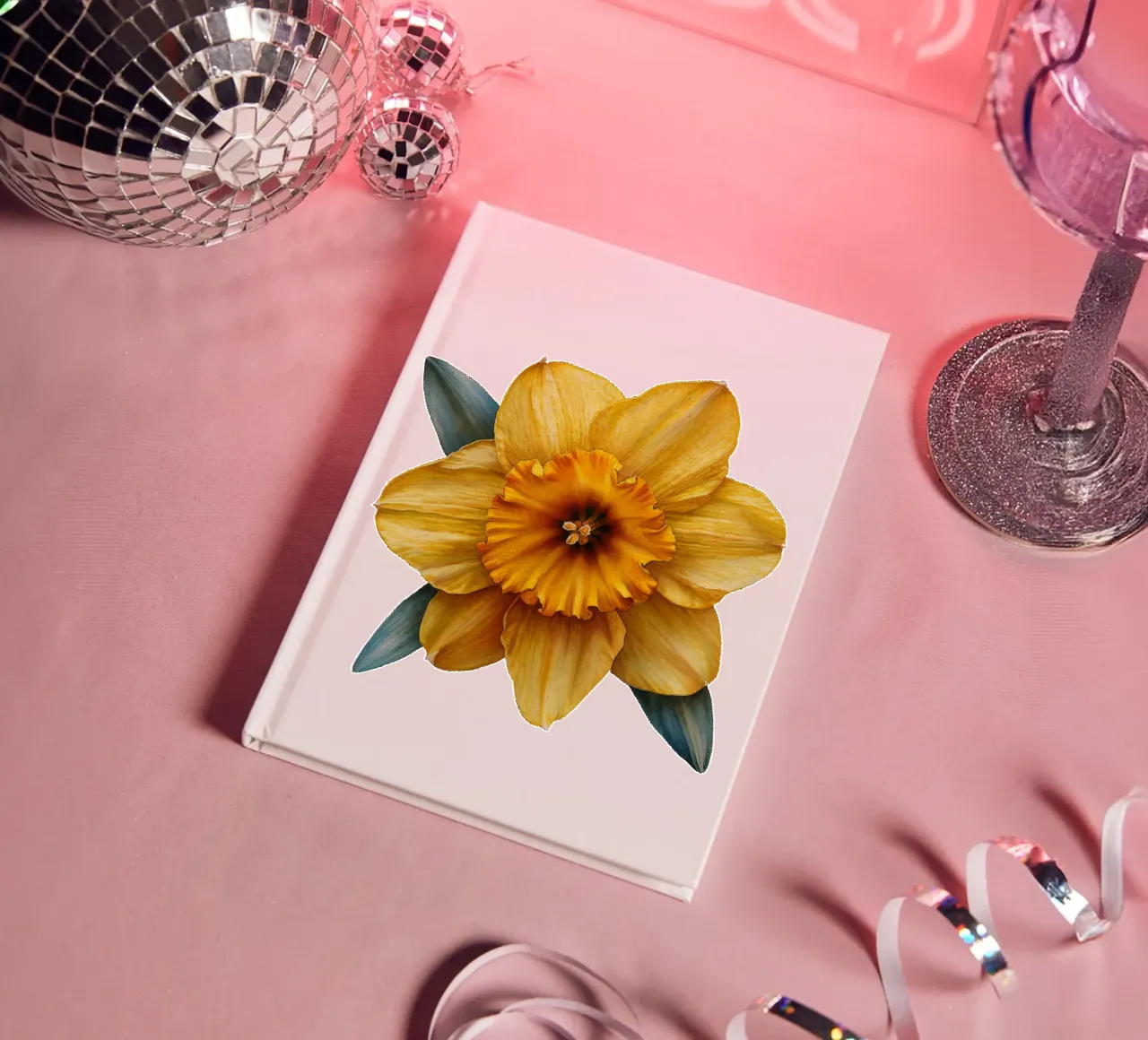 Daffodil Flower 1 notebook by Bold Blooms