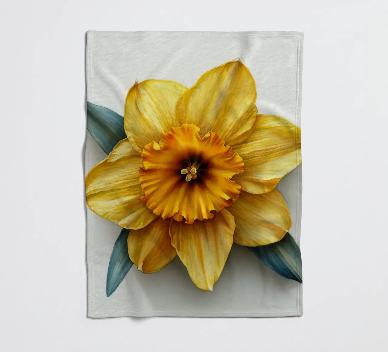 Fiore di narciso 1 coperta in pile da Bold Blooms