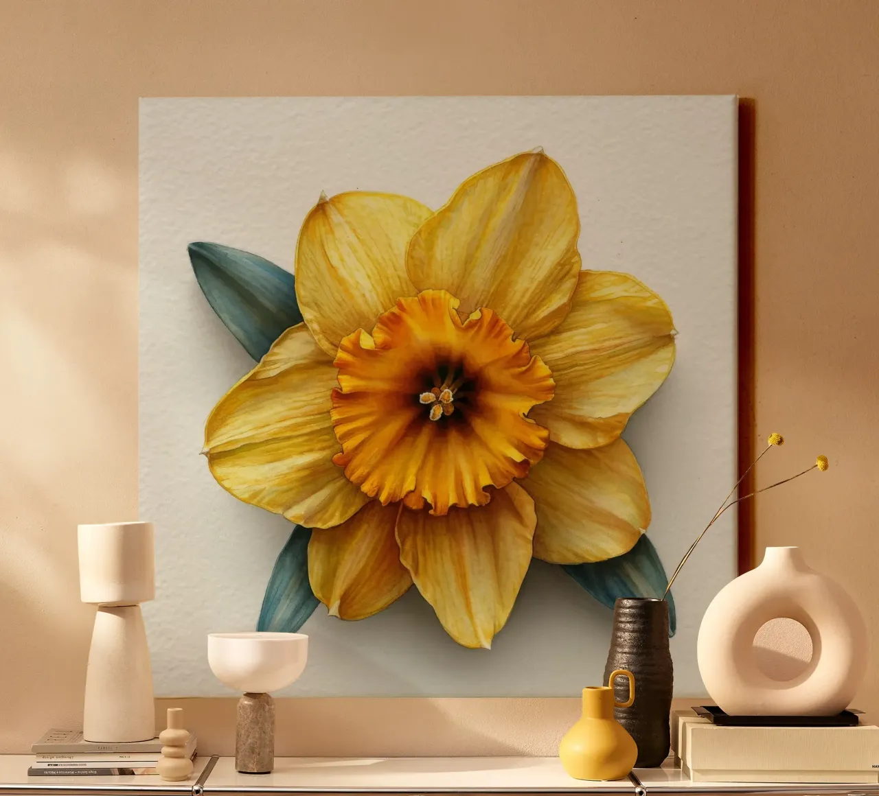 Daffodil Flower 1 canvas by Bold Blooms