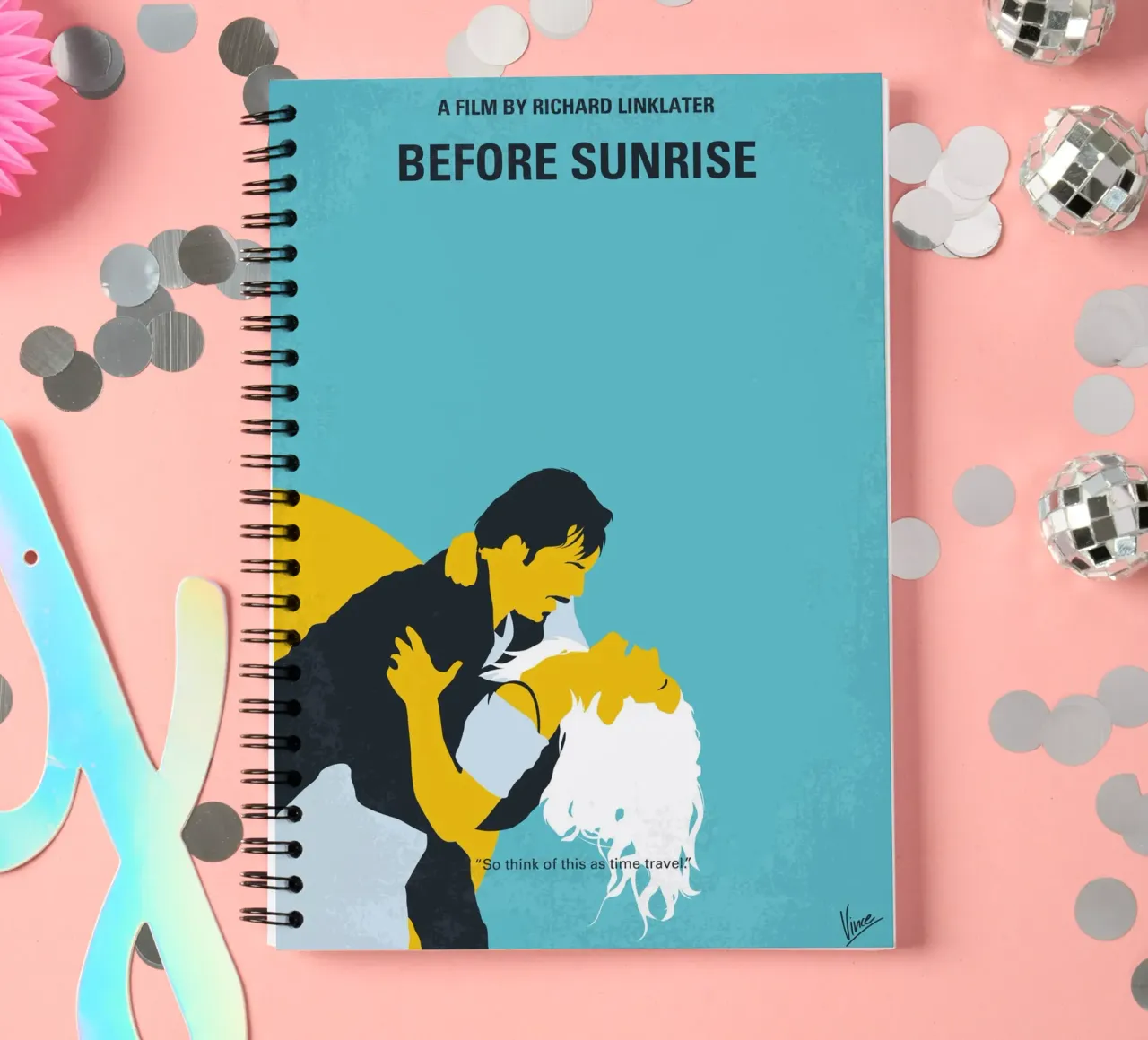 No1011 My Before Sunrise minimal movie poster Ringbuch von Chungkong