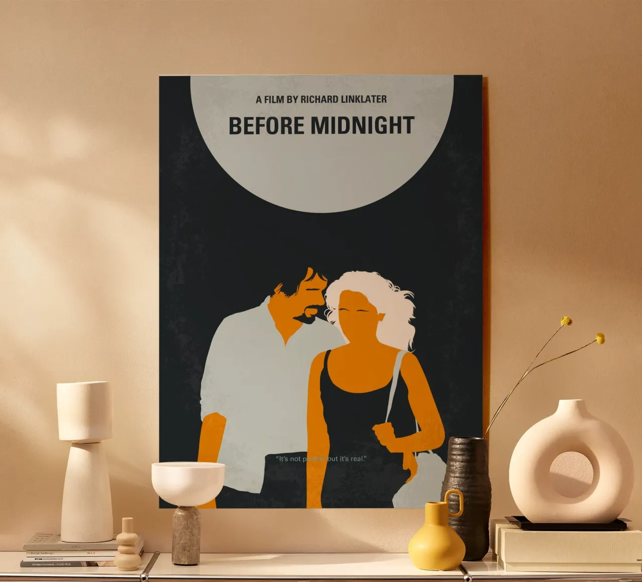 No1013 My Before Midnight minimal movie poster plexiglass da Chungkong