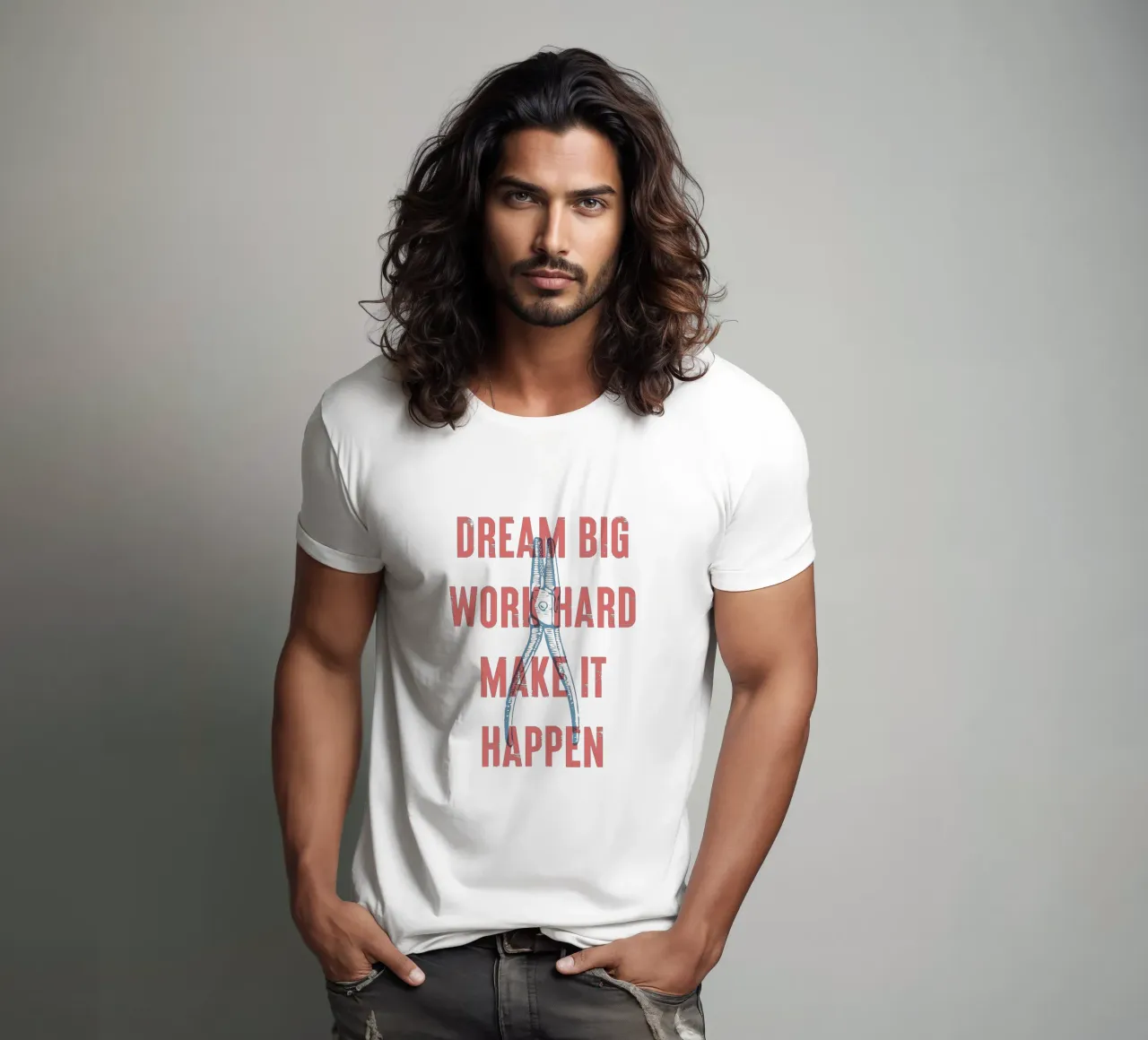 Sognare in grande, lavorare sodo, realizzare t-shirt da Vintagrafica