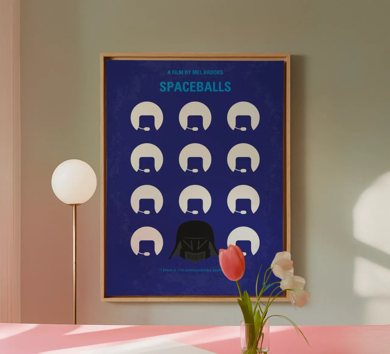 No1015 My Spaceballs minimal movie poster canvas by Chungkong