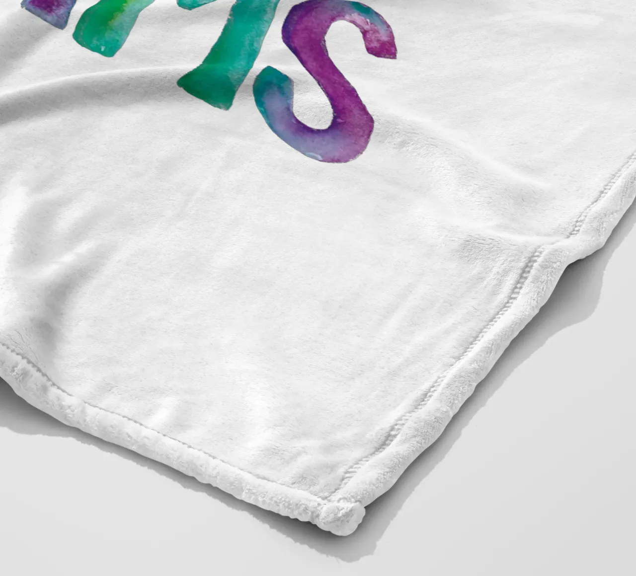 Segui i tuoi sogni Design tipografico arcobaleno coperta in pile da THE MOTIVATED TYPE