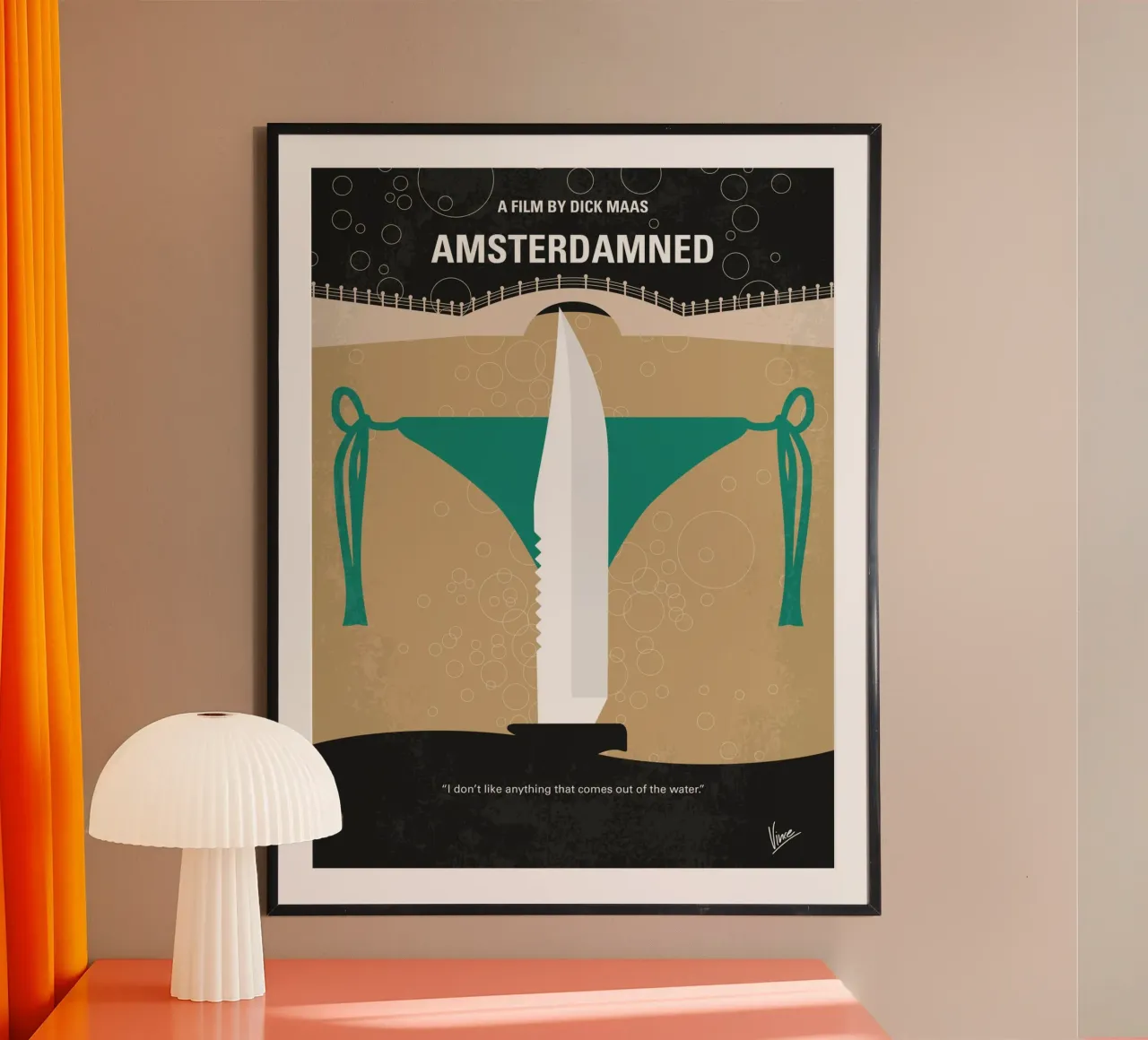 No1016 My Amsterdamned minimal movie poster poster con telaio in plastica da Chungkong