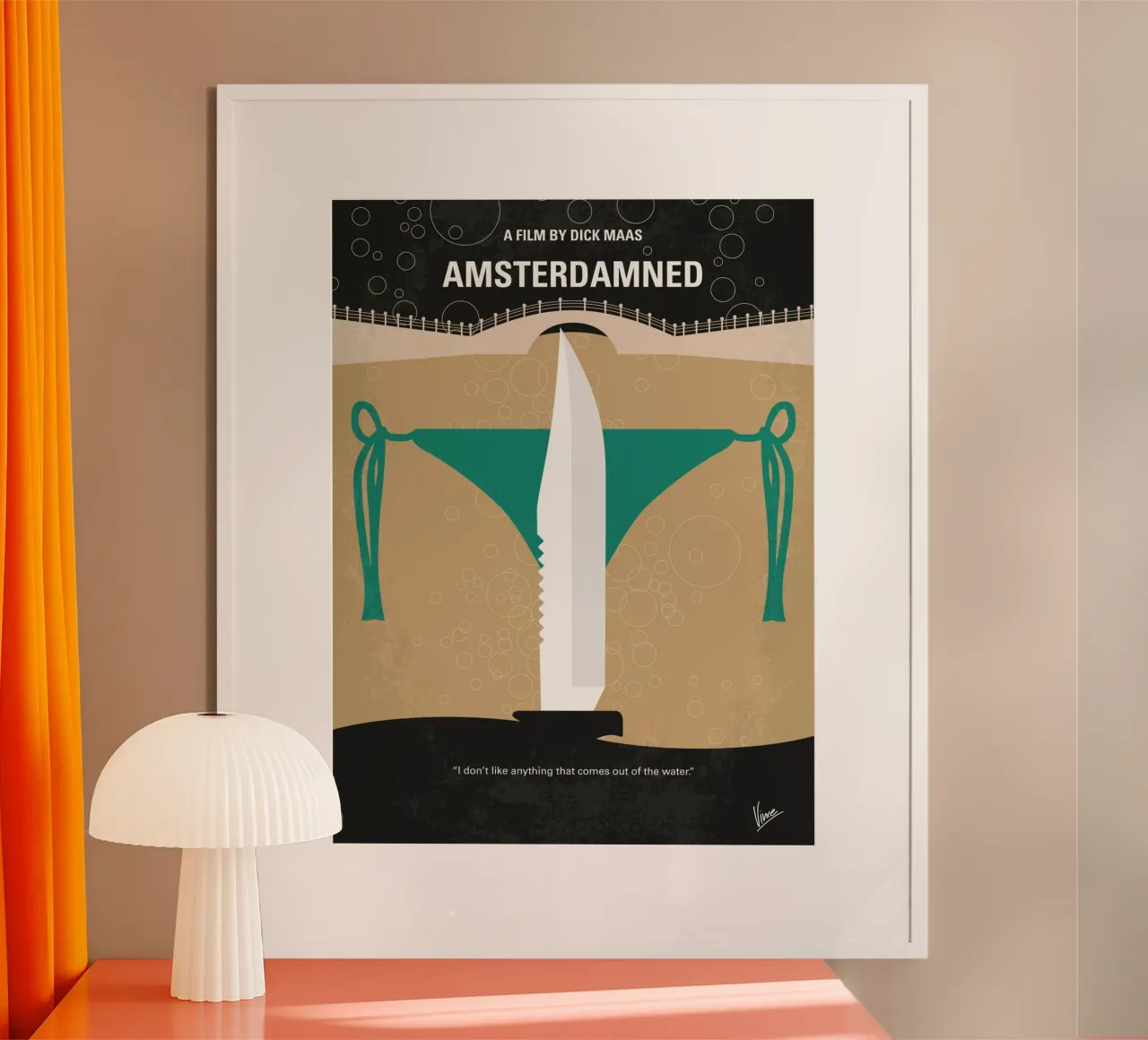 No1016 My Amsterdamned minimal movie poster poster con telaio in plastica da Chungkong