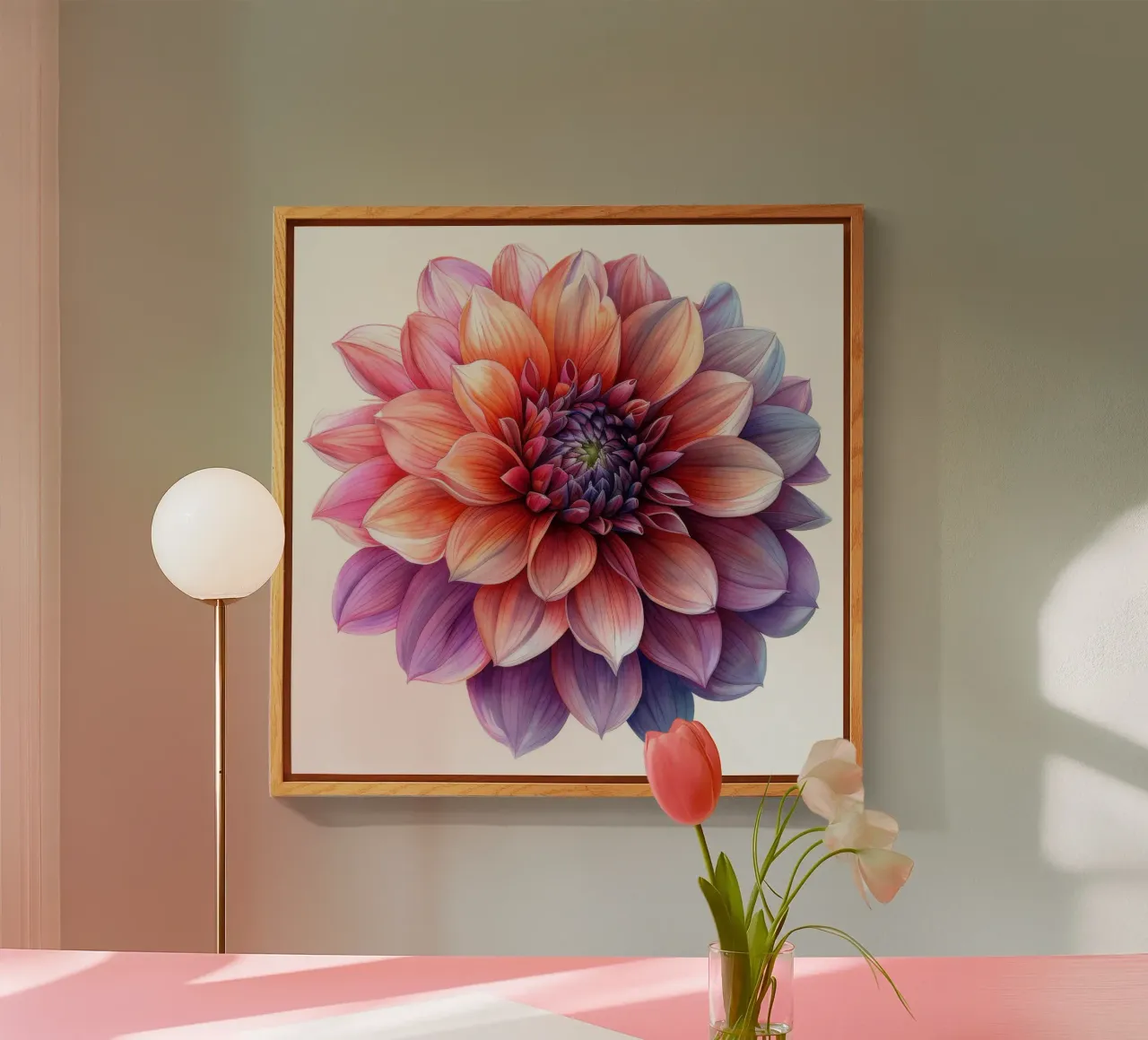 Fiore di dalia 4 plexiglass da Bold Blooms