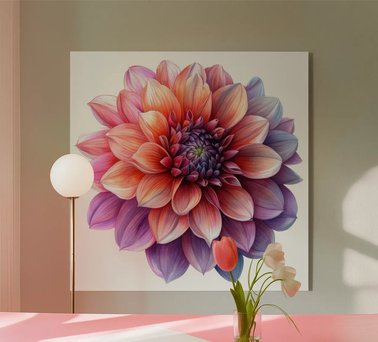 Fiore di dalia 4 plexiglass da Bold Blooms