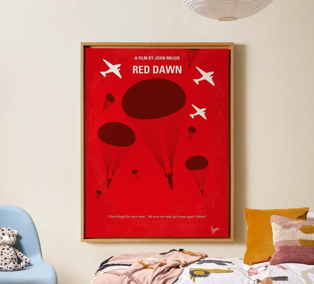 No1018 My Red Dawn minimal movie poster tela da Chungkong