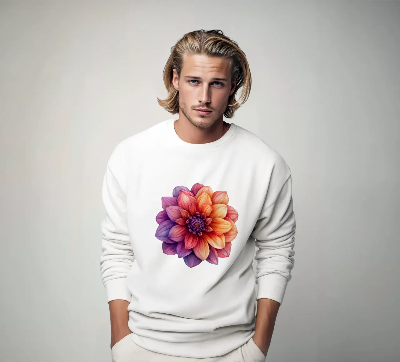 Fiore di dalia 1 felpa da Bold Blooms