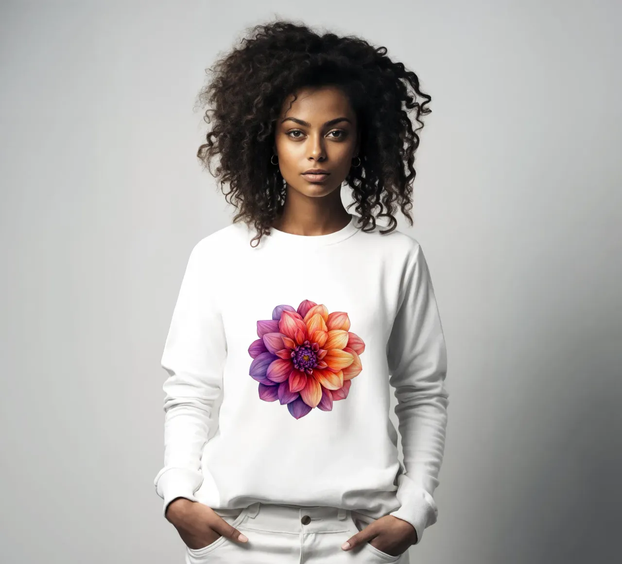 Fiore di dalia 1 felpa da Bold Blooms