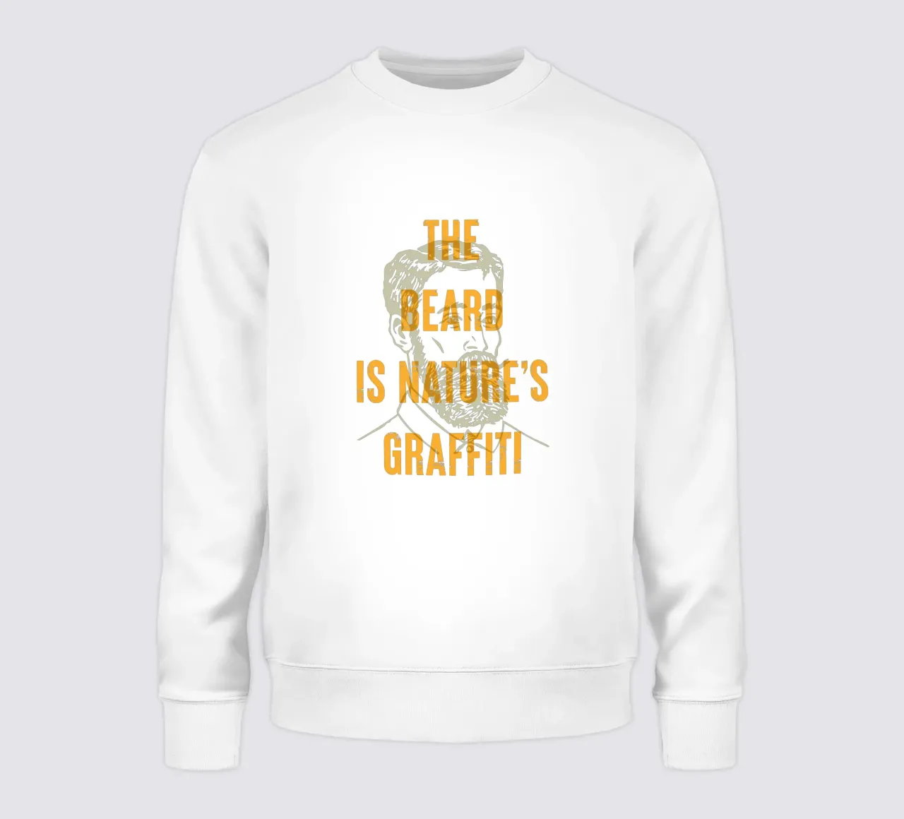 The beard is nature’s graffiti sweatshirt by Vintagrafica