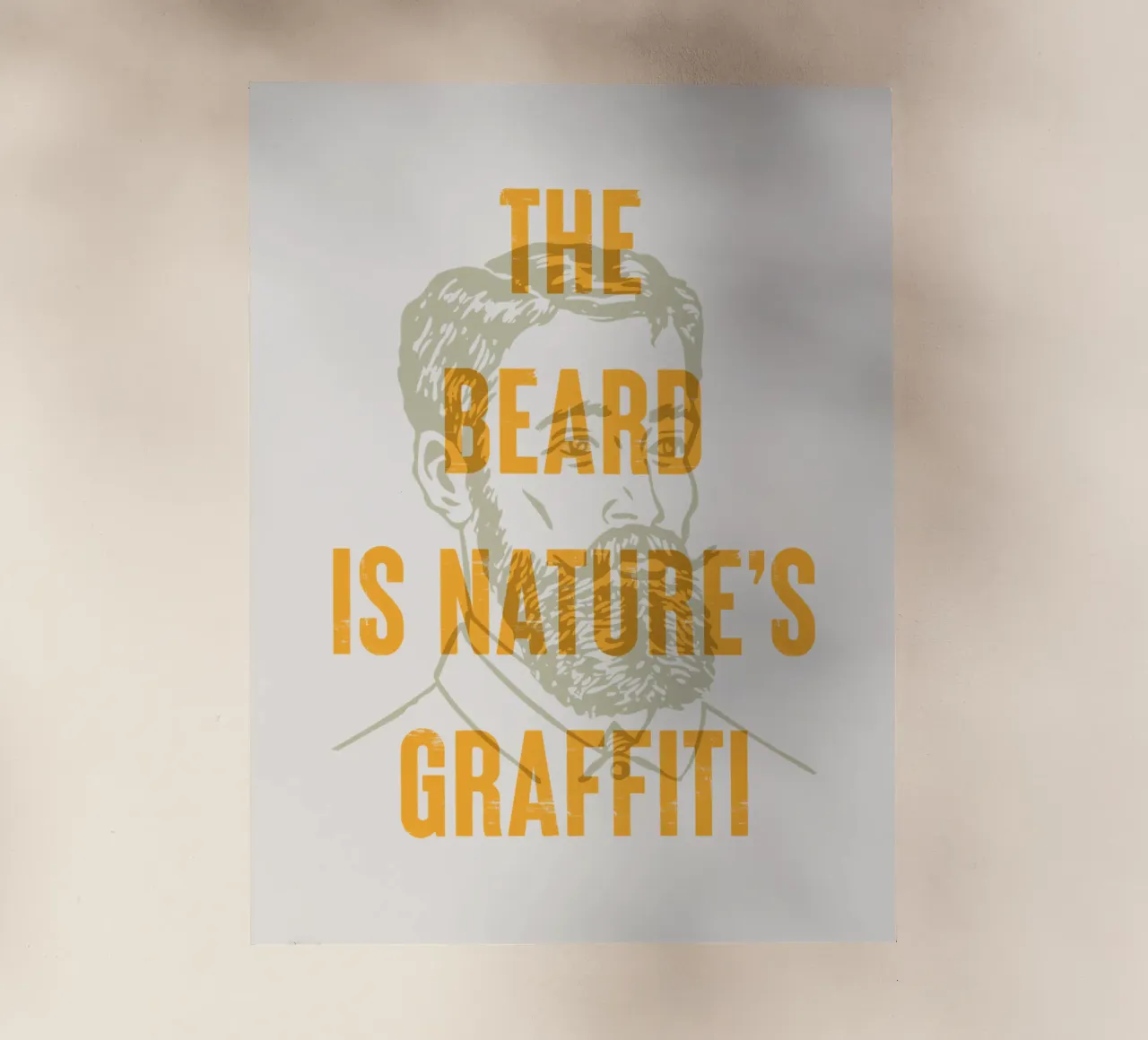 La barba è un graffito della natura pellicola backlit da Vintagrafica