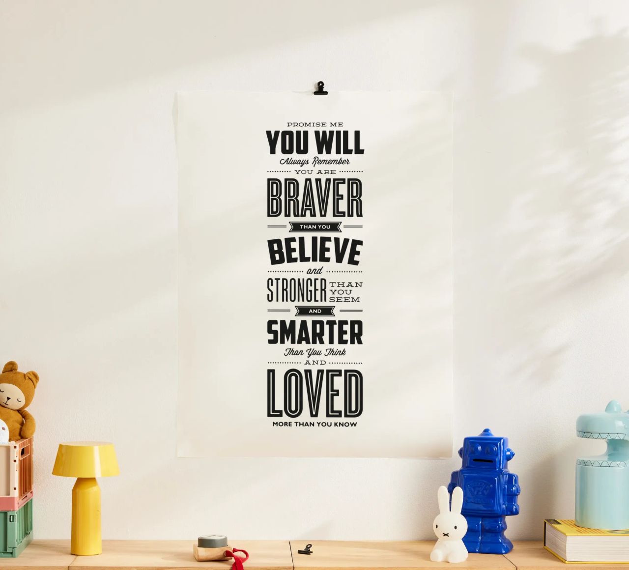 You Are Loved More Than You Know Typography Print hahnemühle by THE MOTIVATED TYPE