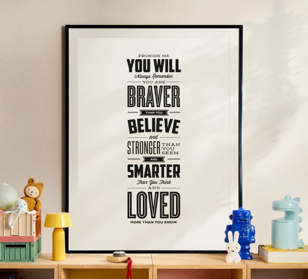 You Are Loved More Than You Know Typography Print hahnemühle by THE MOTIVATED TYPE