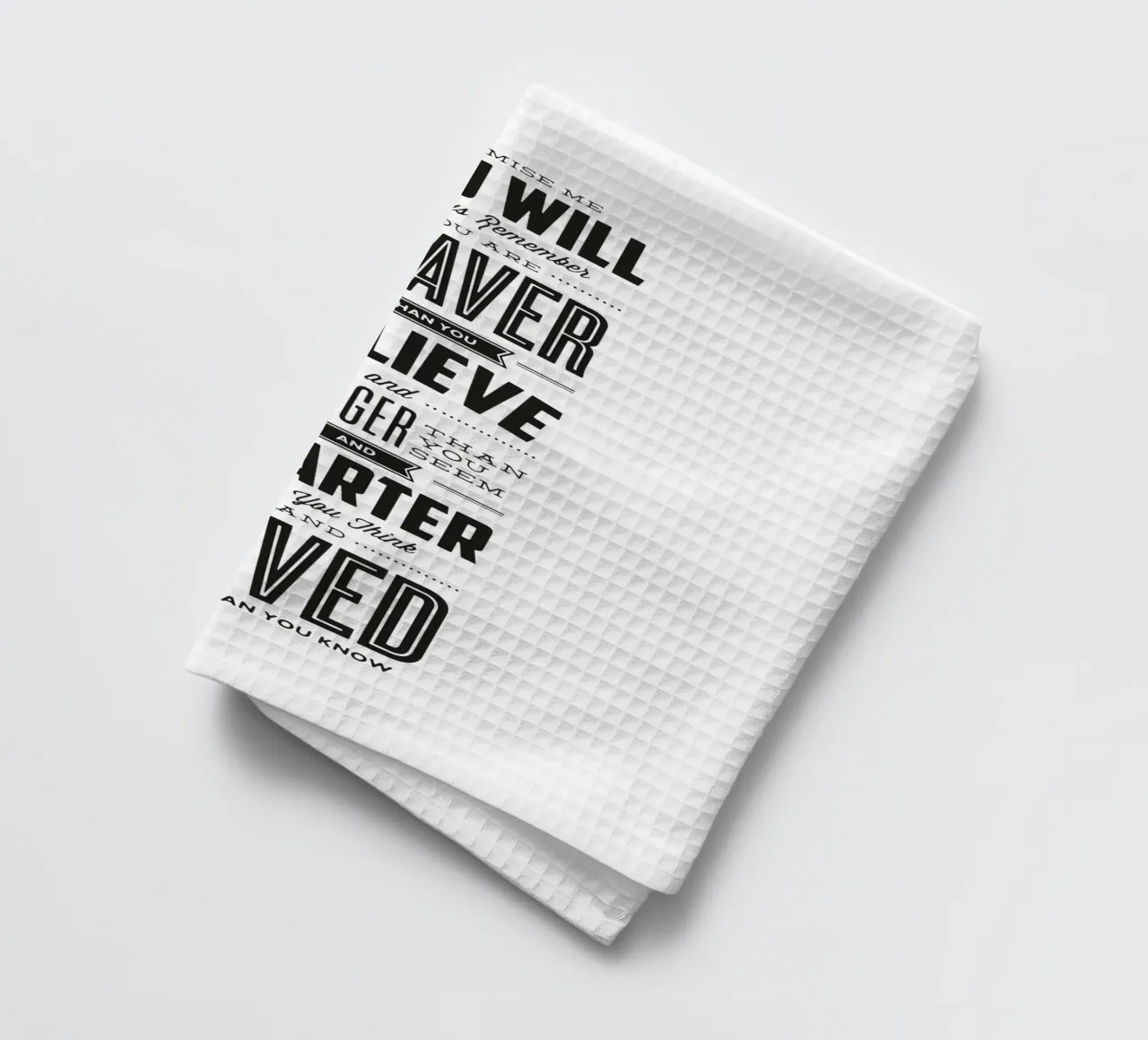 You Are Loved More Than You Know Tipografía Impresa paño de cocina de THE MOTIVATED TYPE
