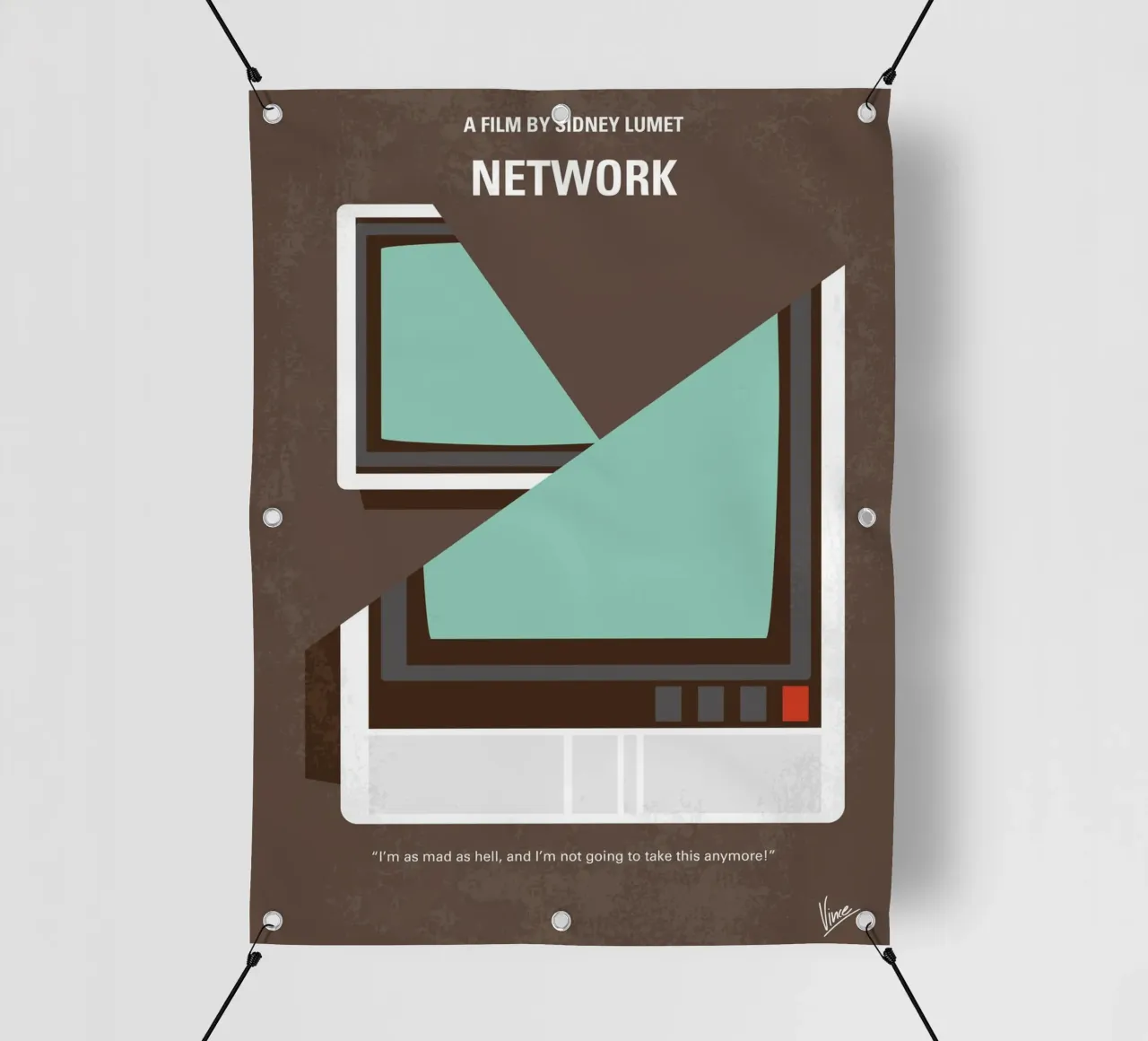 No1021 My Network minimal movie poster telo in pvc da Chungkong