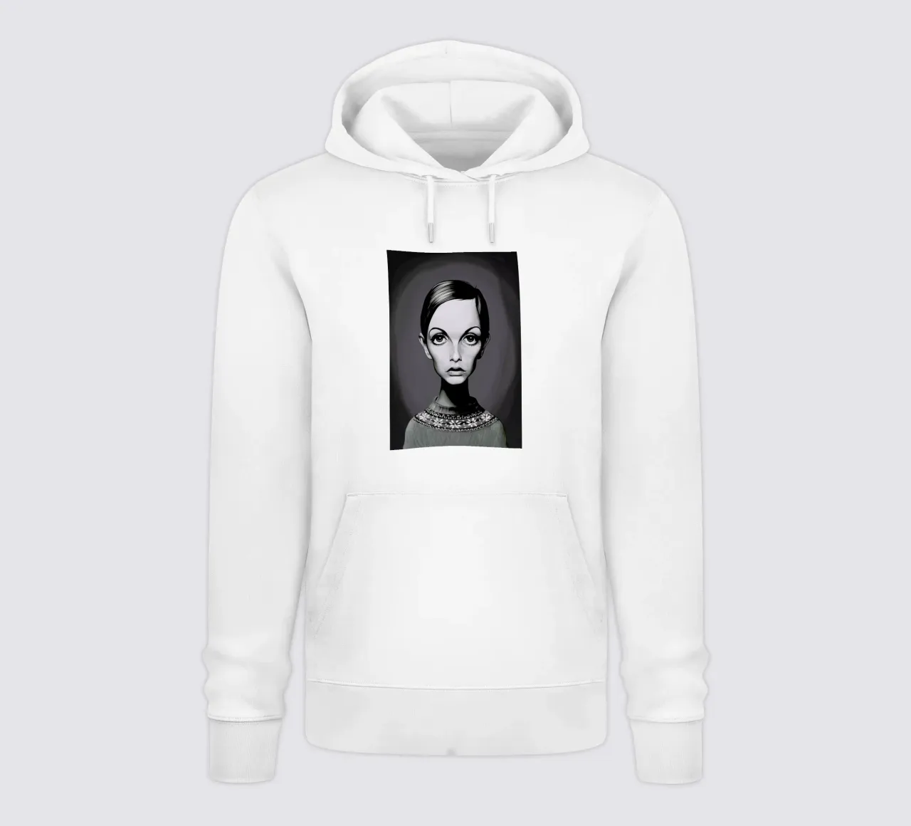 Twiggy felpa con cappuccio da Rob Art | Illustration
