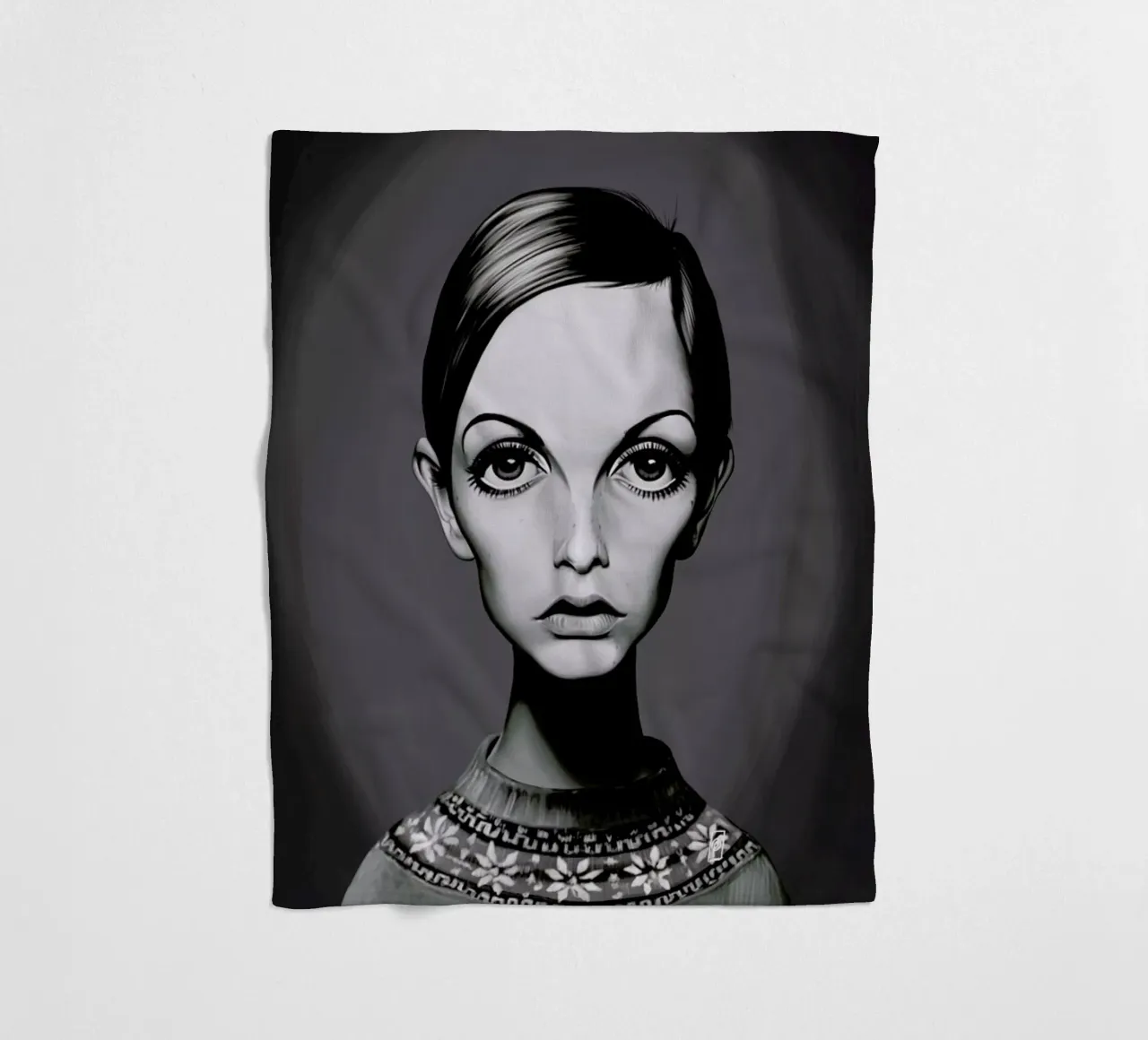 Twiggy coperta in pile da Rob Art | Illustration