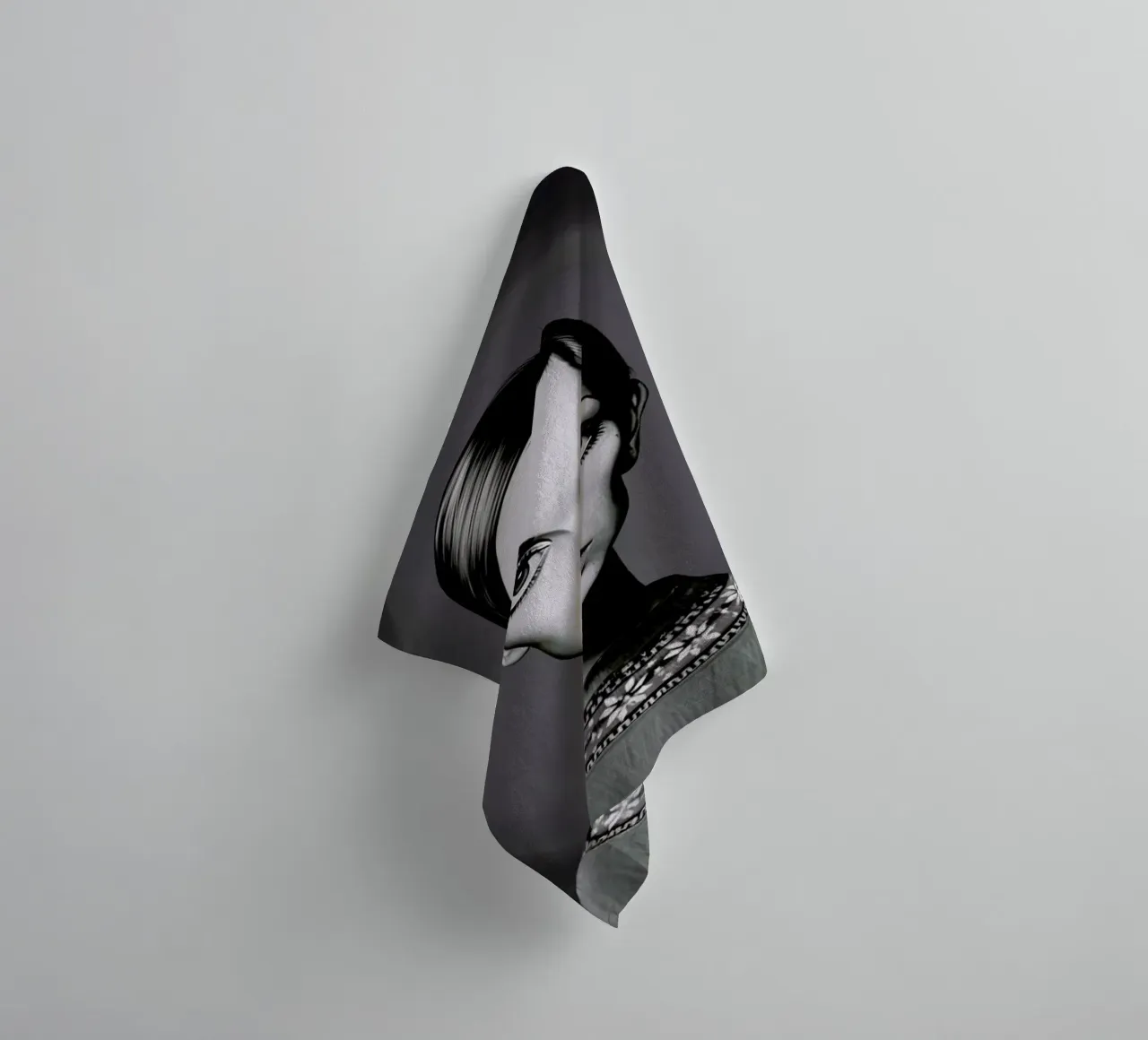 Twiggy asciugamano da bagno da Rob Art | Illustration