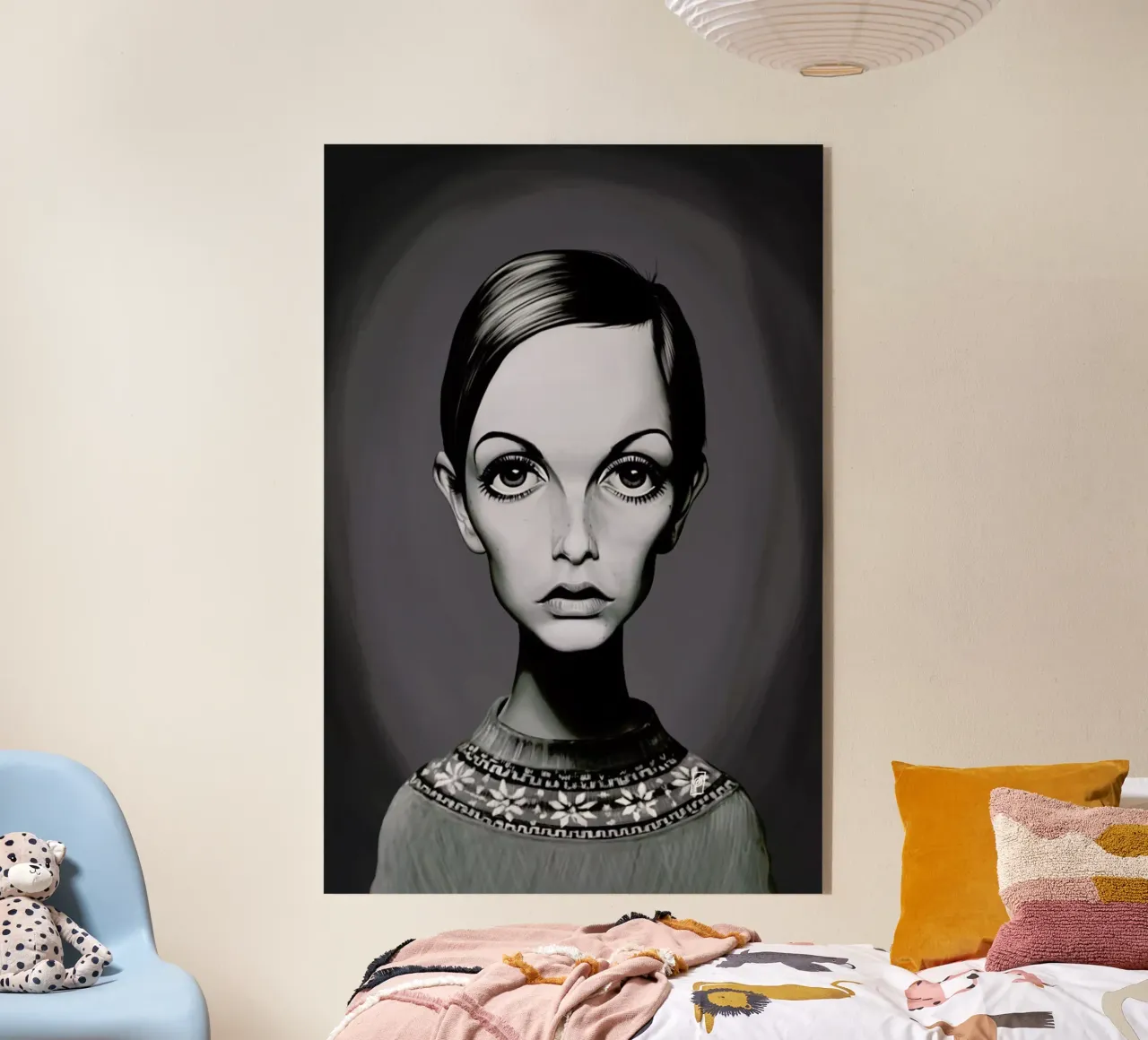 Twiggy plexiglass da Rob Art | Illustration