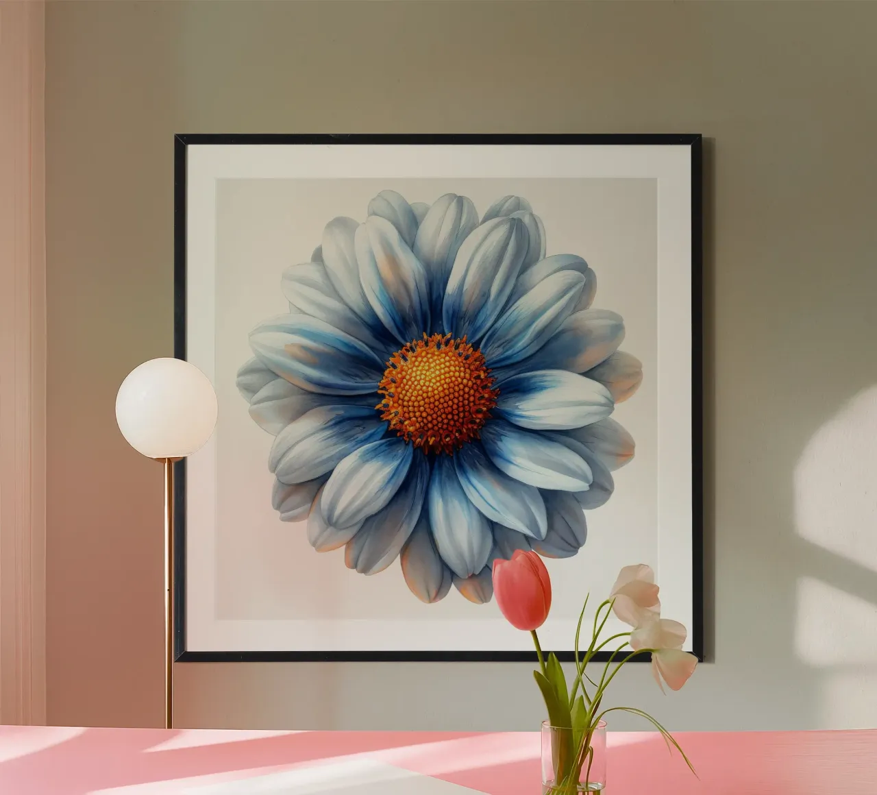 Fiore di margherita 3 poster con telaio in alluminio da Bold Blooms