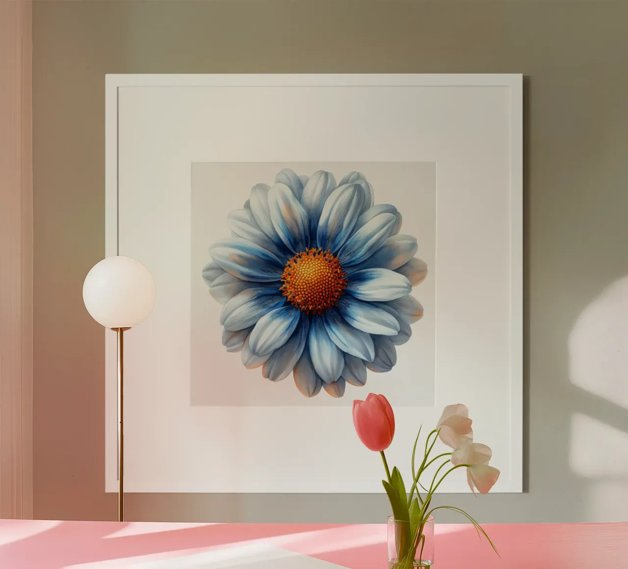 Fiore di margherita 3 poster con telaio in alluminio da Bold Blooms