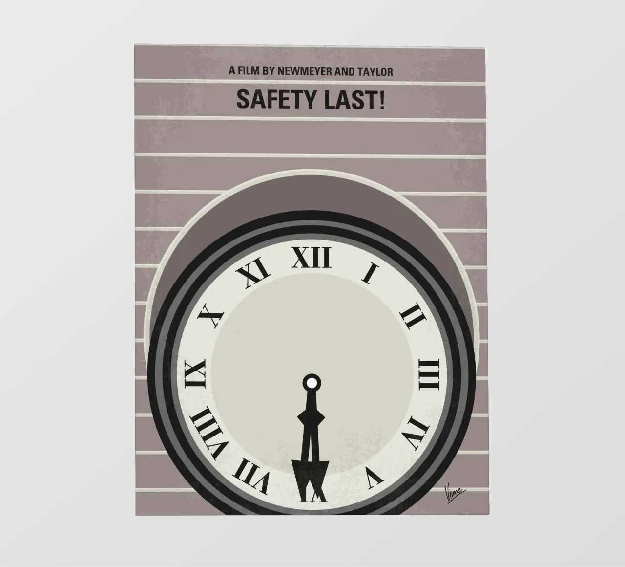 No1024 My Safety Last! minimal movie poster pellicola backlit da Chungkong