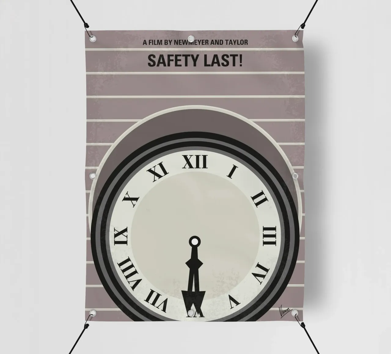 No1024 My Safety Last! minimal movie poster telo in pvc da Chungkong