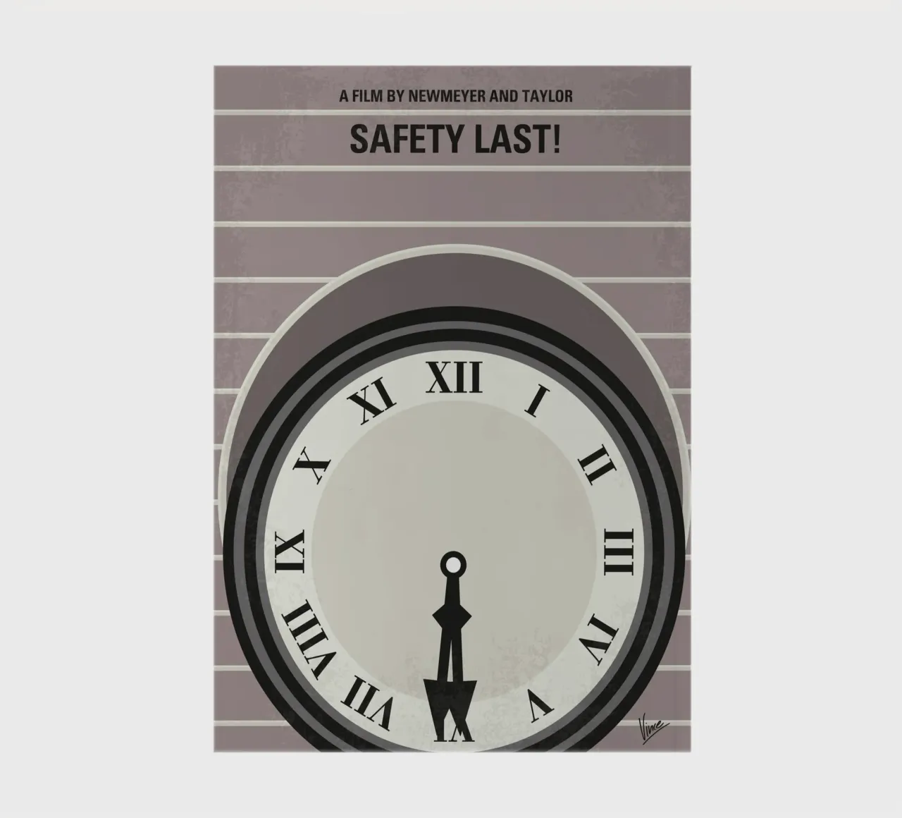 No1024 My Safety Last! minimal movie poster notebook by Chungkong