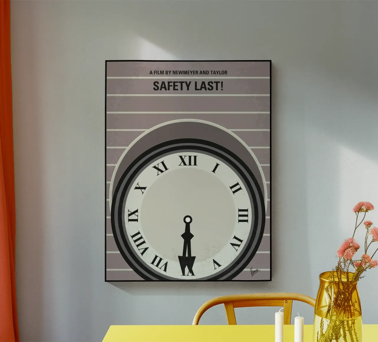 No1024 My Safety Last! minimal movie poster plexiglass da Chungkong