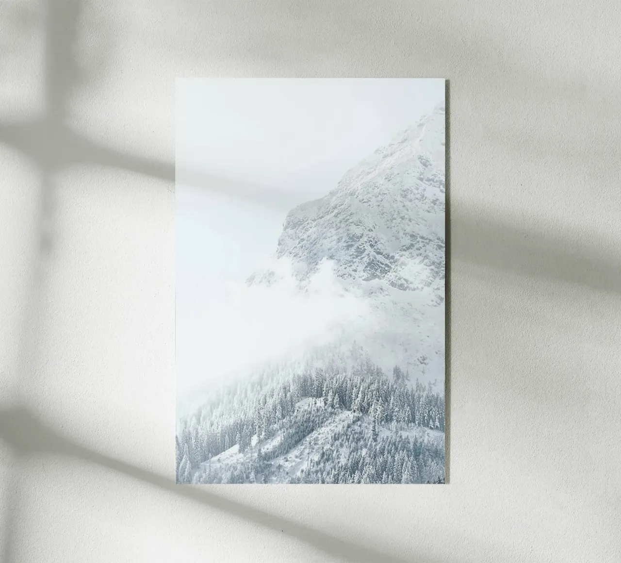 White Mountain 1 acrylic glass by Monika Strigel