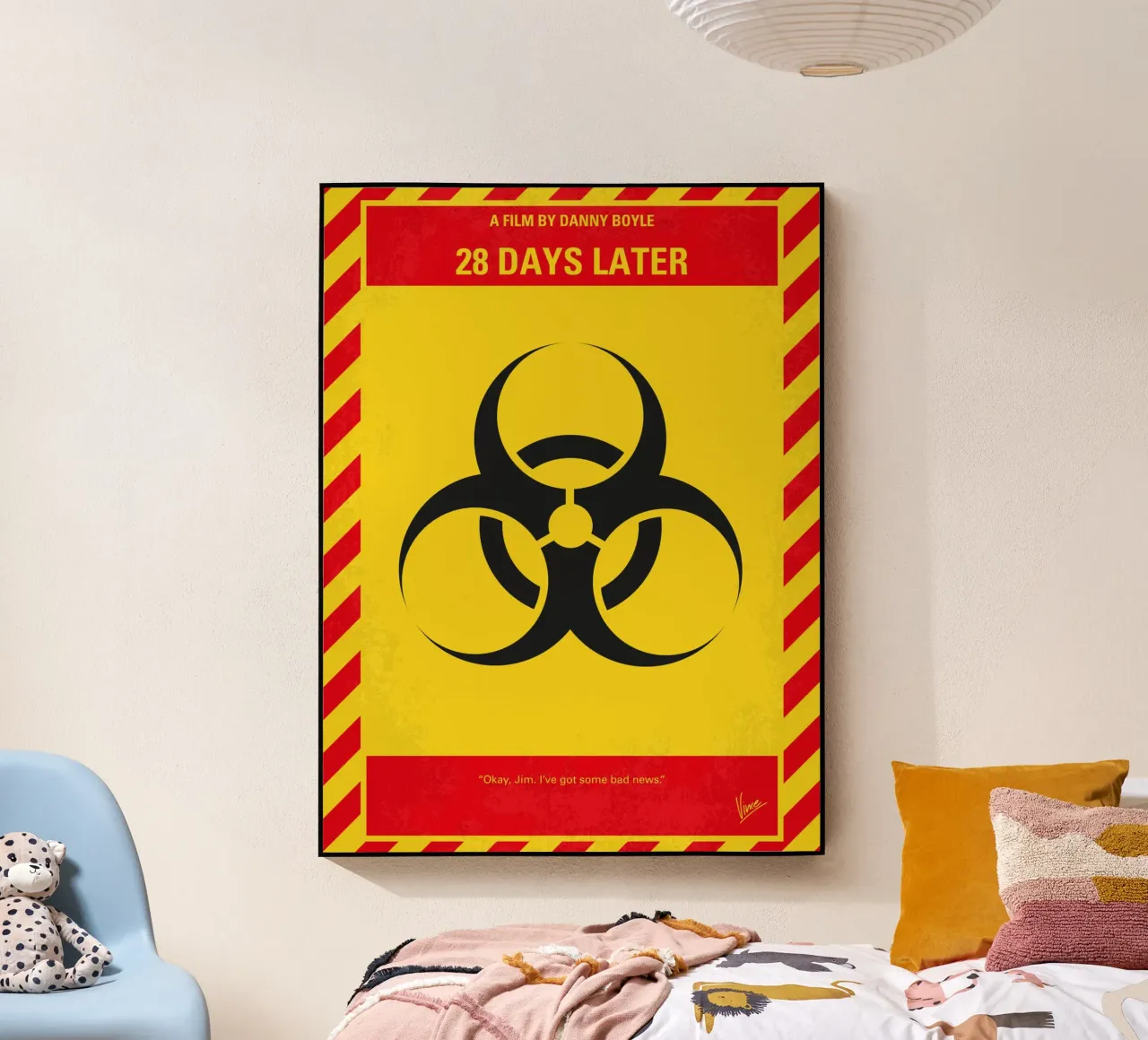 No1029 My 28 Days Later minimal movie poster plexiglass da Chungkong