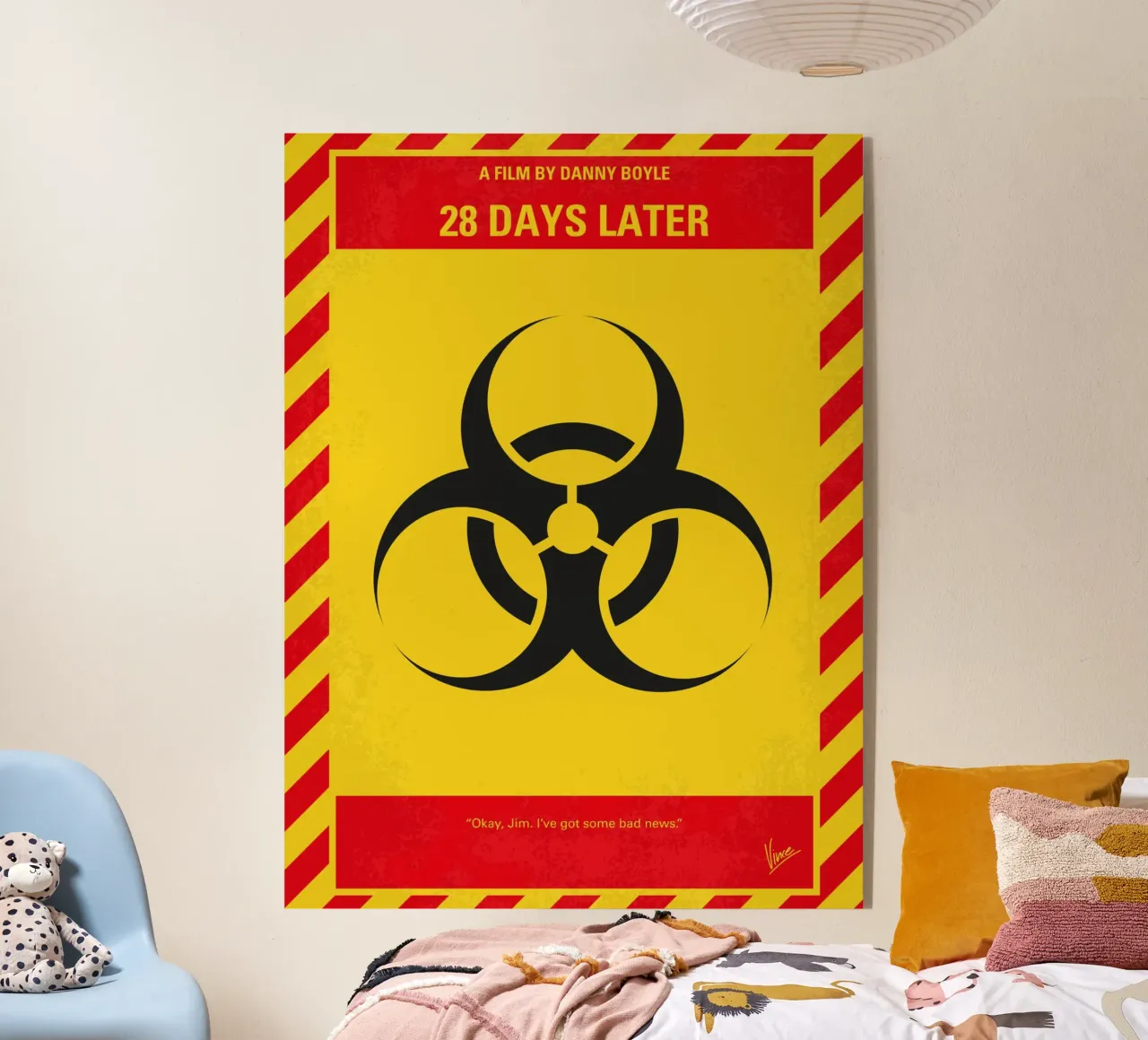 No1029 My 28 Days Later minimal movie poster plexiglass da Chungkong