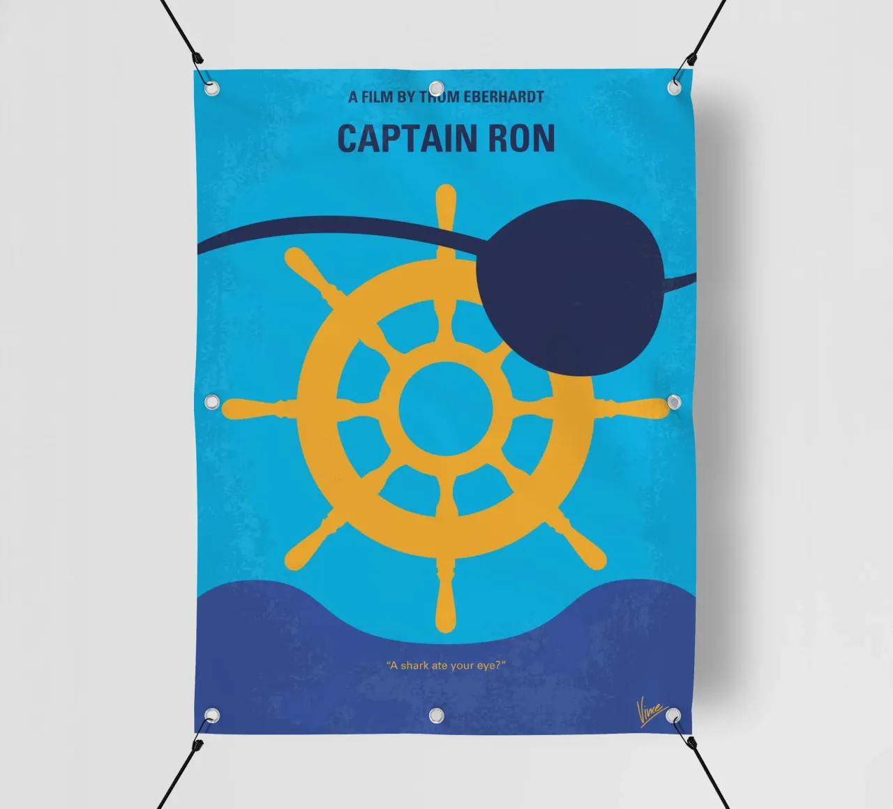 No1031 My Captain Ron minimal movie poster telo in pvc da Chungkong