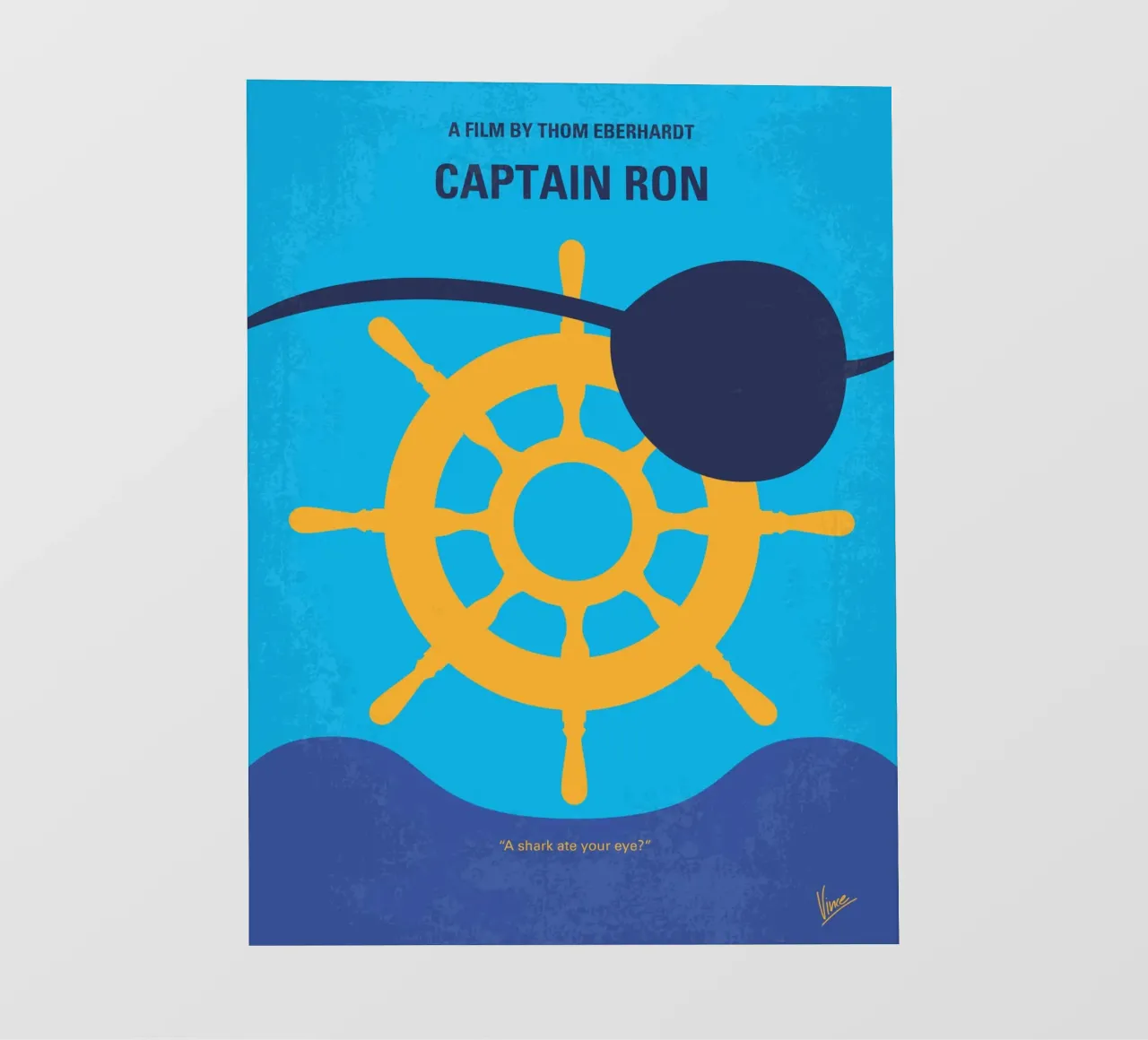 No1031 My Captain Ron minimal movie poster telo in pvc da Chungkong