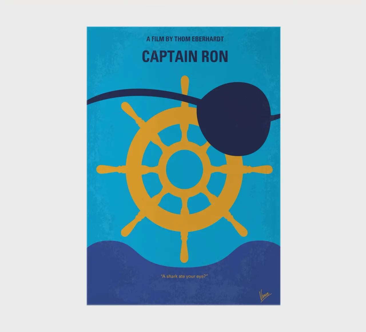 No1031 My Captain Ron minimal movie poster notebook by Chungkong