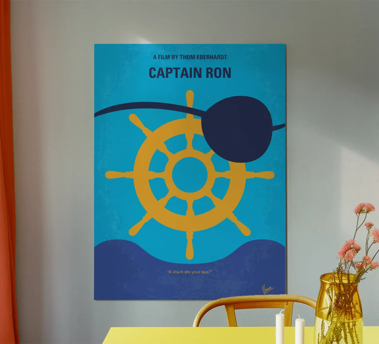 No1031 My Captain Ron minimal movie poster carta hahnemühle da Chungkong