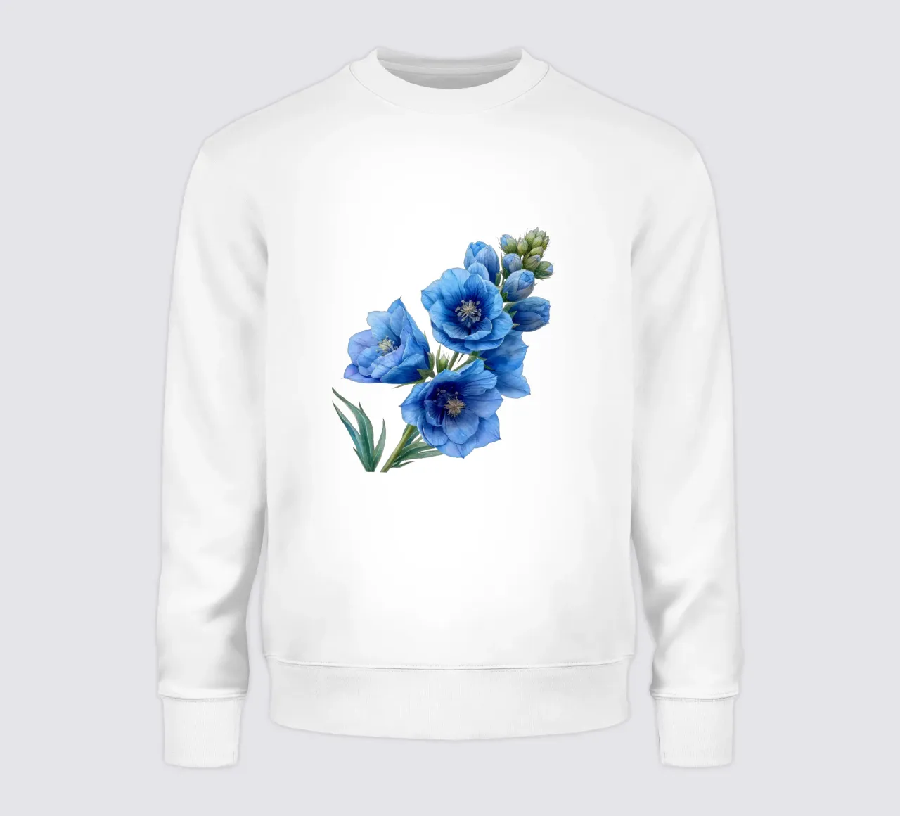 Delphinium Flor 2 sudadera de Bold Blooms